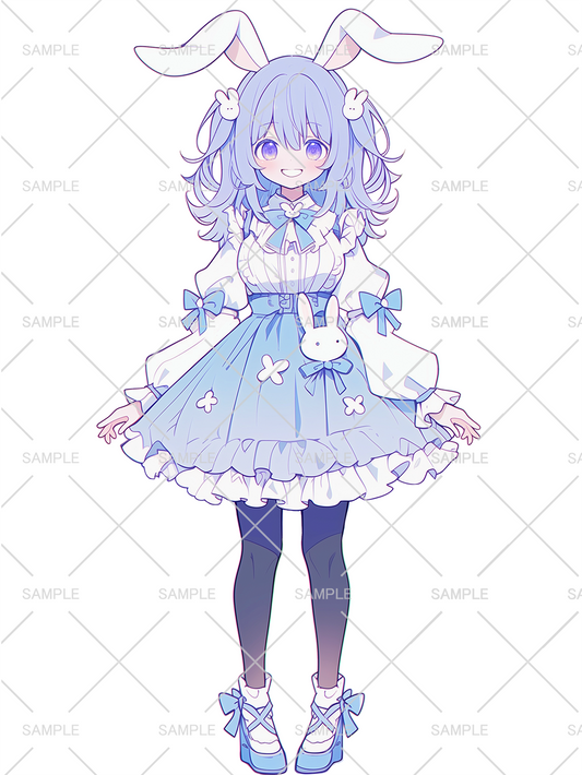 【有料】女の子 立ち絵 うさぎモチーフ(IRIAM動作確認済み)
