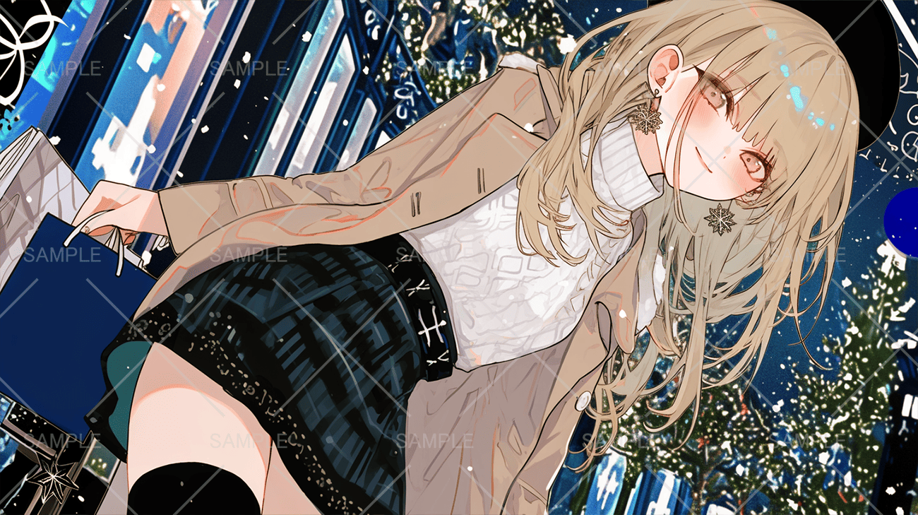 デートを楽しむ女の子イラスト