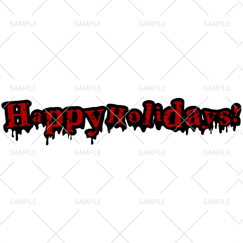 憎しみのクリスマス ~Happy Holidays!~ 無料ロゴ素材 1種類