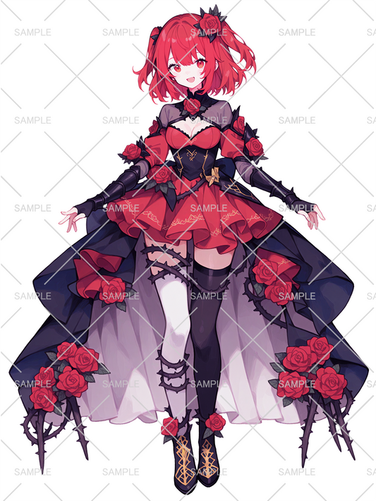女の子 立ち絵 薔薇姫(IRIAM動作確認済み)