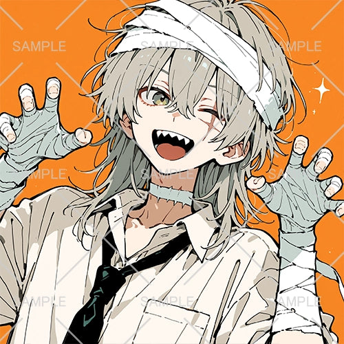 ミイラ男コスプレ男性フリーアイコン