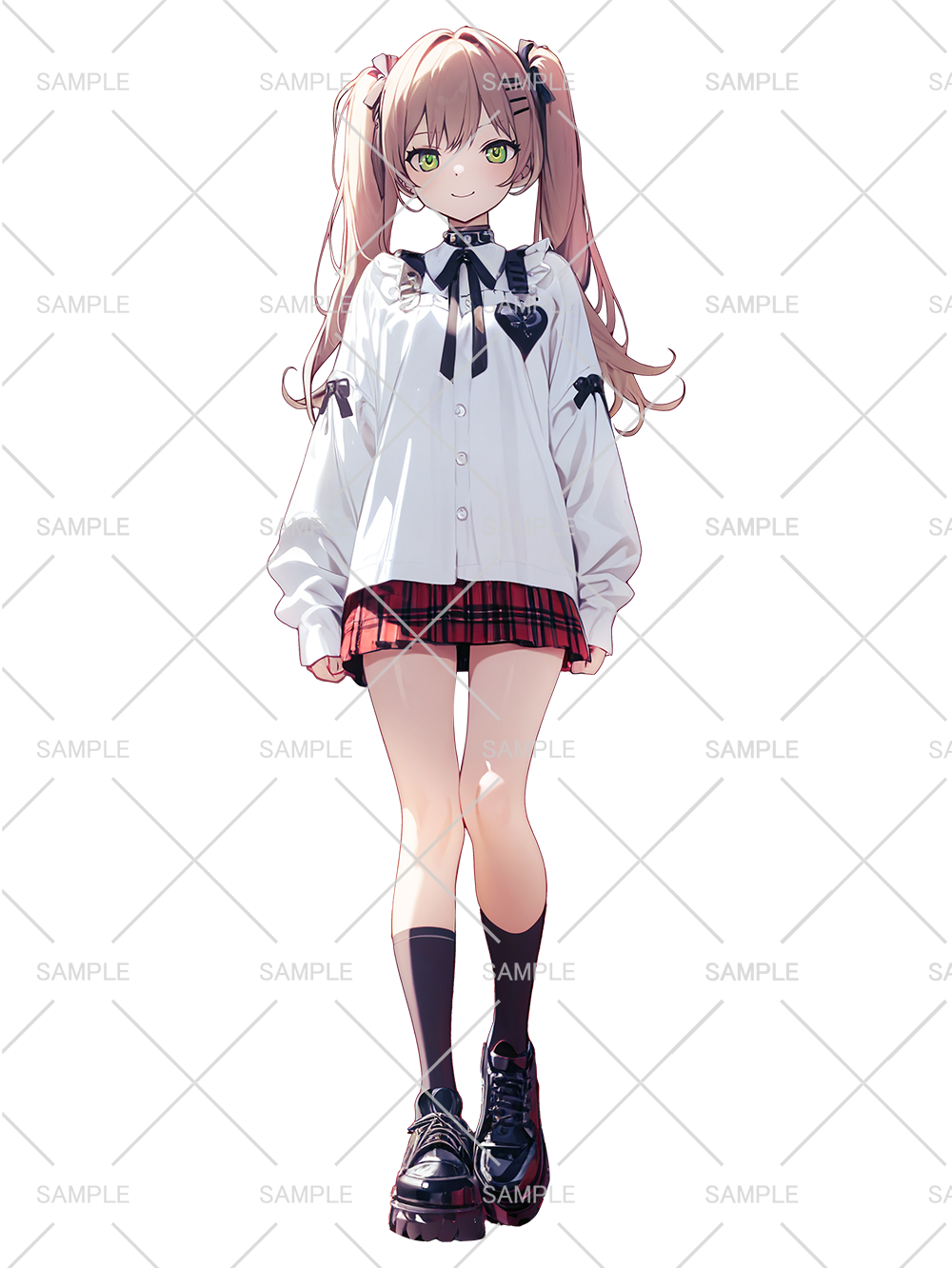女の子 立ち絵 ツインテール(IRIAM動作確認済み)