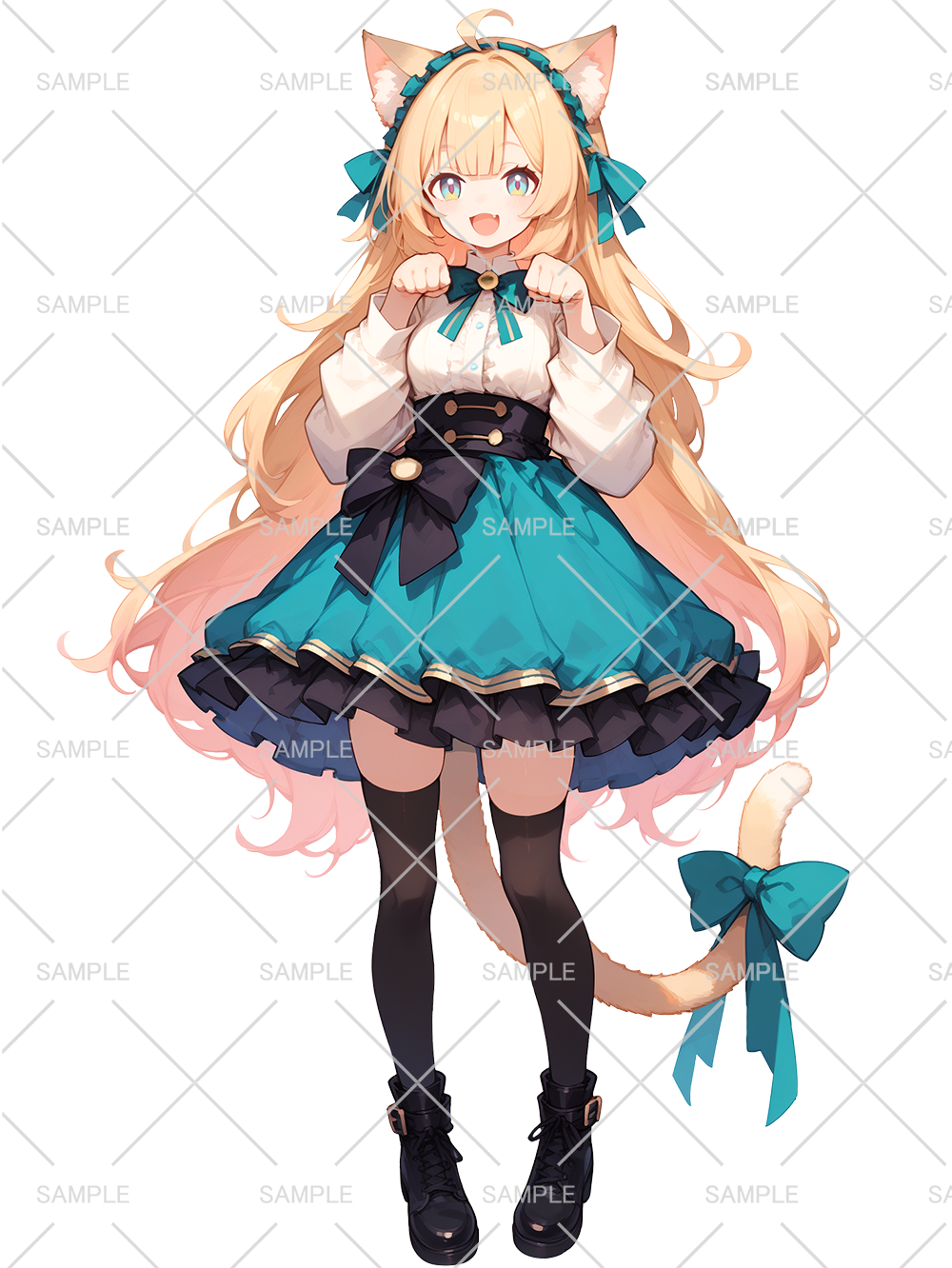 【有料】女性 立ち絵 ねこちゃんモチーフ(IRIAM動作確認済み)