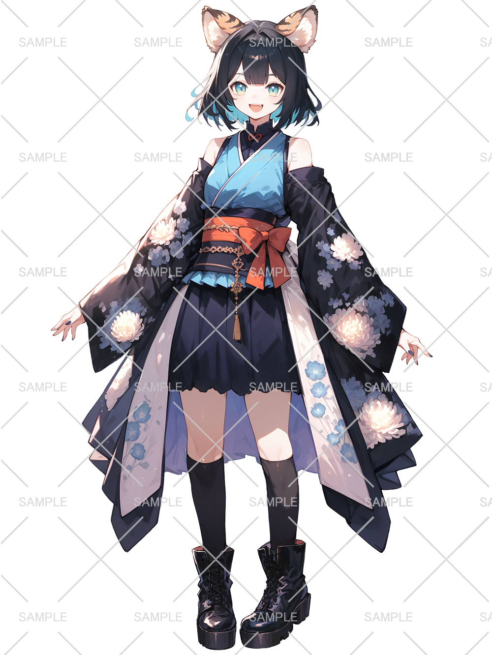女性 立ち絵 トラちゃん(IRIAM動作確認済み)