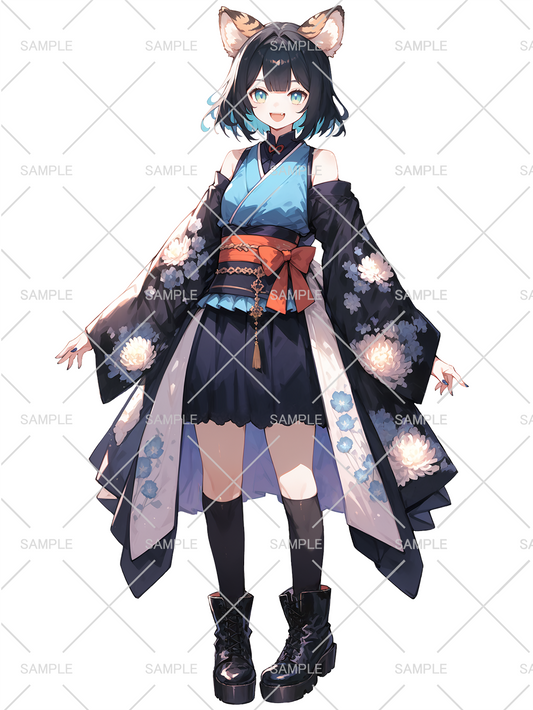 女性 立ち絵 トラちゃん(IRIAM動作確認済み)