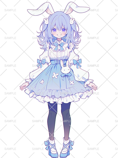 【有料】女の子 立ち絵 うさぎモチーフ（IRIAM動作確認済み）