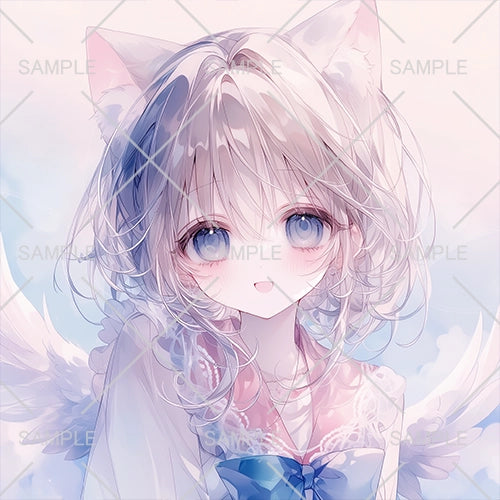 猫耳制服天使ちゃんフリーアイコン