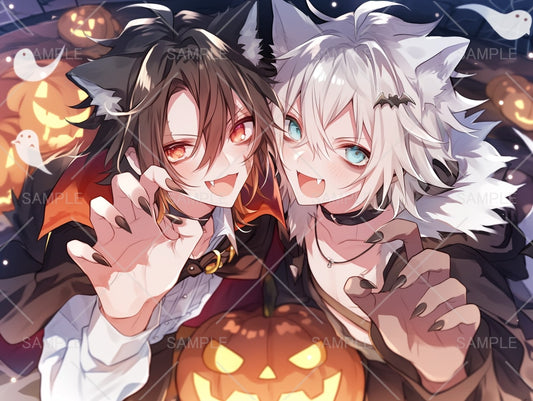 いたずら大好き🐺ハロウィン男子ペアアイコン