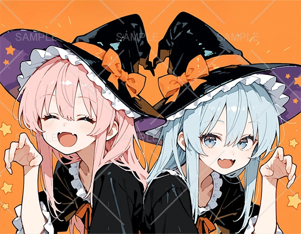 いたずらしちゃうぞ🎃かわいい女の子ペアアイコン