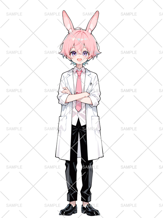 男の子 立ち絵 うさ耳はかせ（IRIAM動作確認済み）