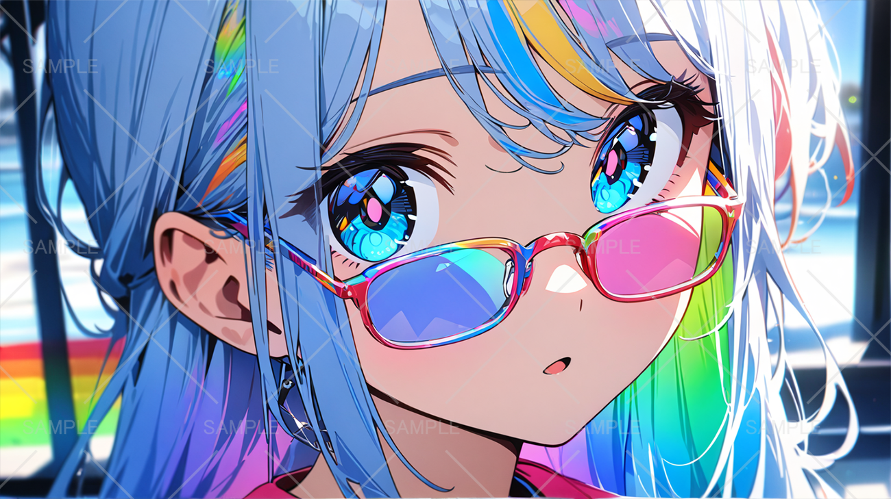 イラスト原画 「サングラスの娘」 momoromi_11_s.png?v=1721829714