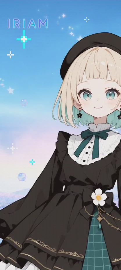 女の子 立ち絵 ボブカットちゃん（IRIAM動作確認済み/ちびキャラ付き）