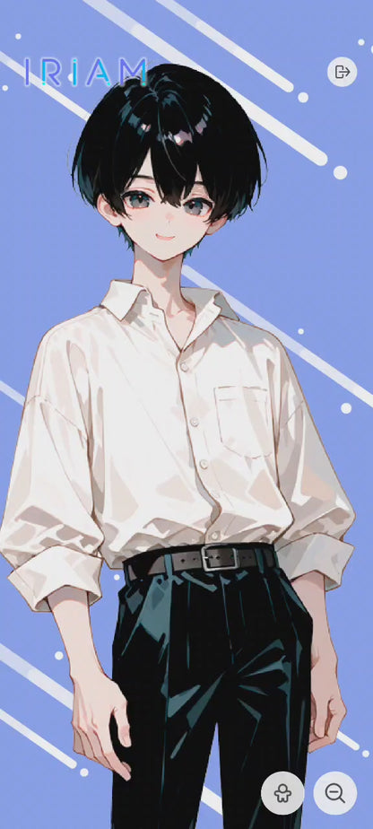 男の子 立ち絵 学生くん（IRIAM動作確認済み/ちびキャラ付き）