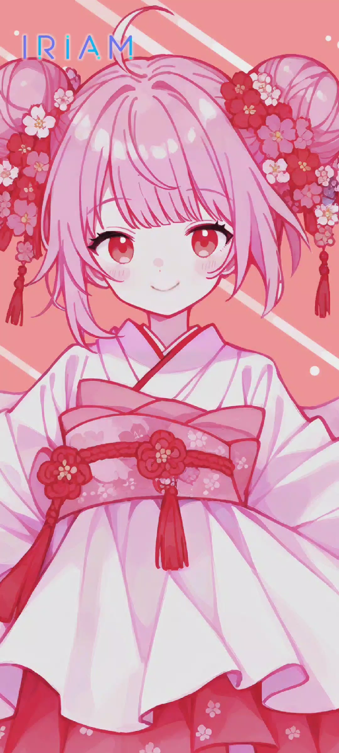 女の子 立ち絵 桜モチーフ天使ちゃん(IRIAM動作確認済み 女の子 立ち絵 桜モチーフ天使ちゃん(IRIAM動作確認済み