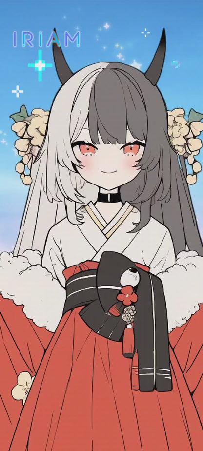 女の子 立ち絵 鬼娘ちゃん（IRIAM動作確認済み）