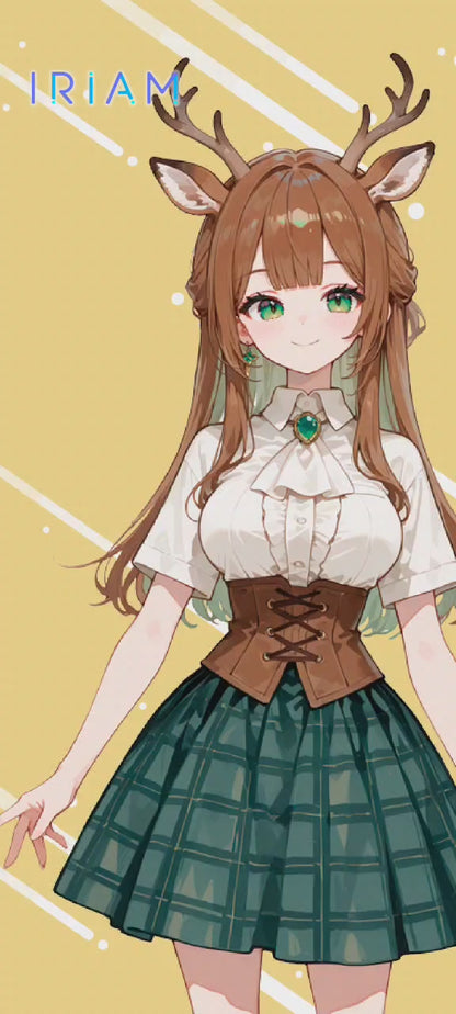 女の子 立ち絵 バンビちゃん（IRIAM動作確認済み/ちびキャラ付き）
