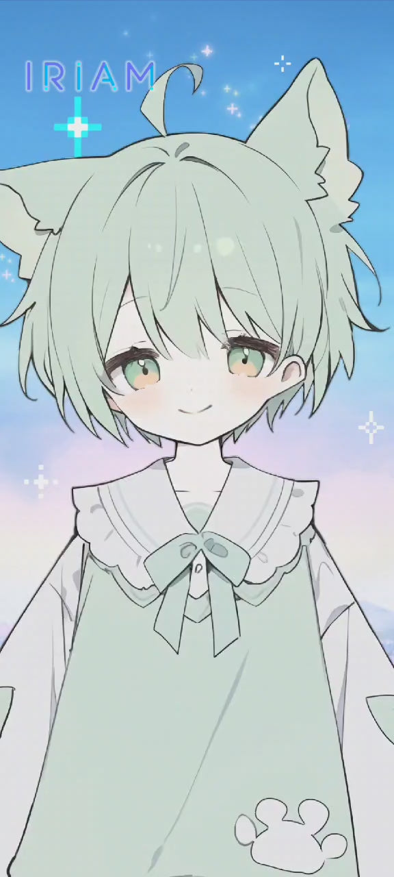 女の子 立ち絵 みどりネコちゃん（IRIAM動作確認済み） – Unlimited