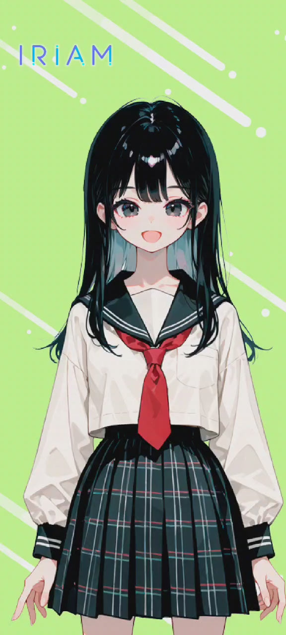 女の子 立ち絵 JKちゃん（IRIAM動作確認済み/ちびキャラ付き