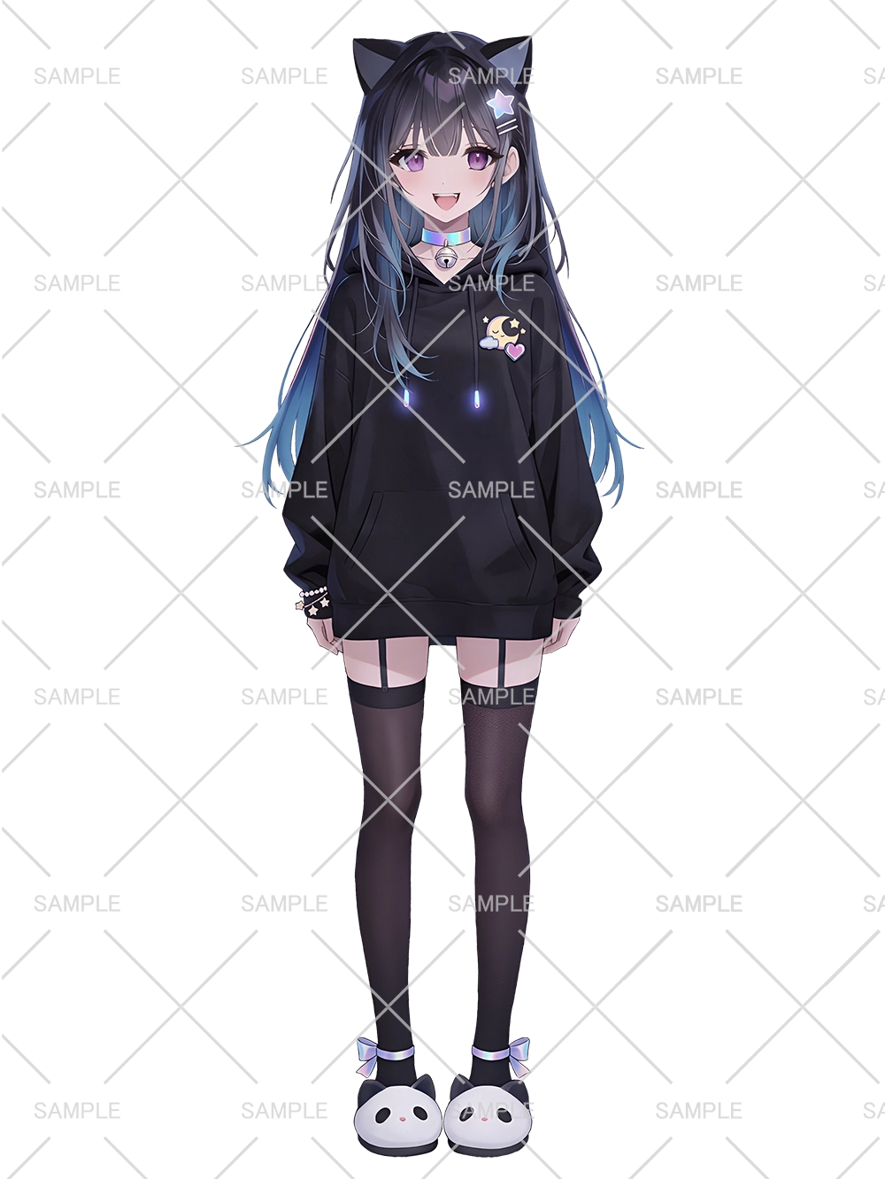 女の子 立ち絵 ゆるねこちゃん（IRIAM動作確認済み）