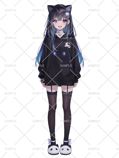 女の子 立ち絵 ゆるねこちゃん（IRIAM動作確認済み）