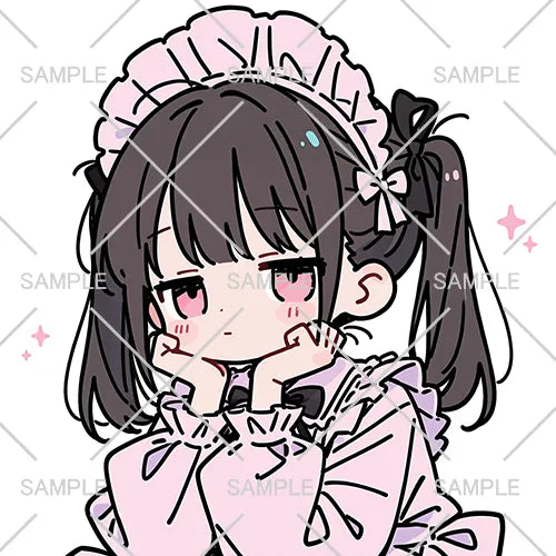 ゆるかわツインテール女の子フリーアイコン