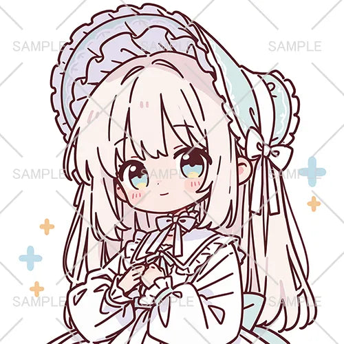 かわいいボンネット🎀ゆるかわロリータお嬢様フリーアイコン