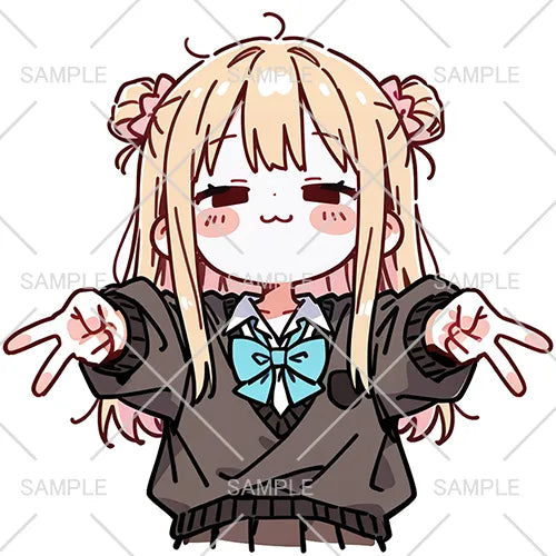 ゆるかわ金髪ギャル✌✌のフリーアイコン :3